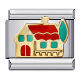 Italian Modular Bracelet Handmade Titanium Steel Welded Drip Oil Fashion DIY Jewelry