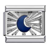 Italian Charm Bracelet Titanium Steel Welded Space Universe Series Italian Module Bracelet