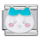 Titanium Steel Welding Drip Oil DIY Italian Module Bracelet Cute Cartoon Pattern Best Friend Girl Birthday Gift