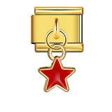 New Star Moon Series Pendant Italian Module Bracelet Single Hook Titanium Steel Elastic Splicing Strap Chain