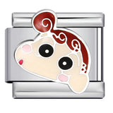 New Cartoon Character Italian Modular Bracelet Stainless Steel Welded DIY Stretch Link Bracelet