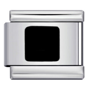 New Titanium Steel Pentagram Eye Italian Module Bracelet Stamped Pattern Drip Oil DIY Elastic Strap Chain