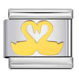 Romantic Valentine's Day Sweet Series Italian Module Bracelet Titanium Steel Welding Drip Oil Pattern DIY Bracelet