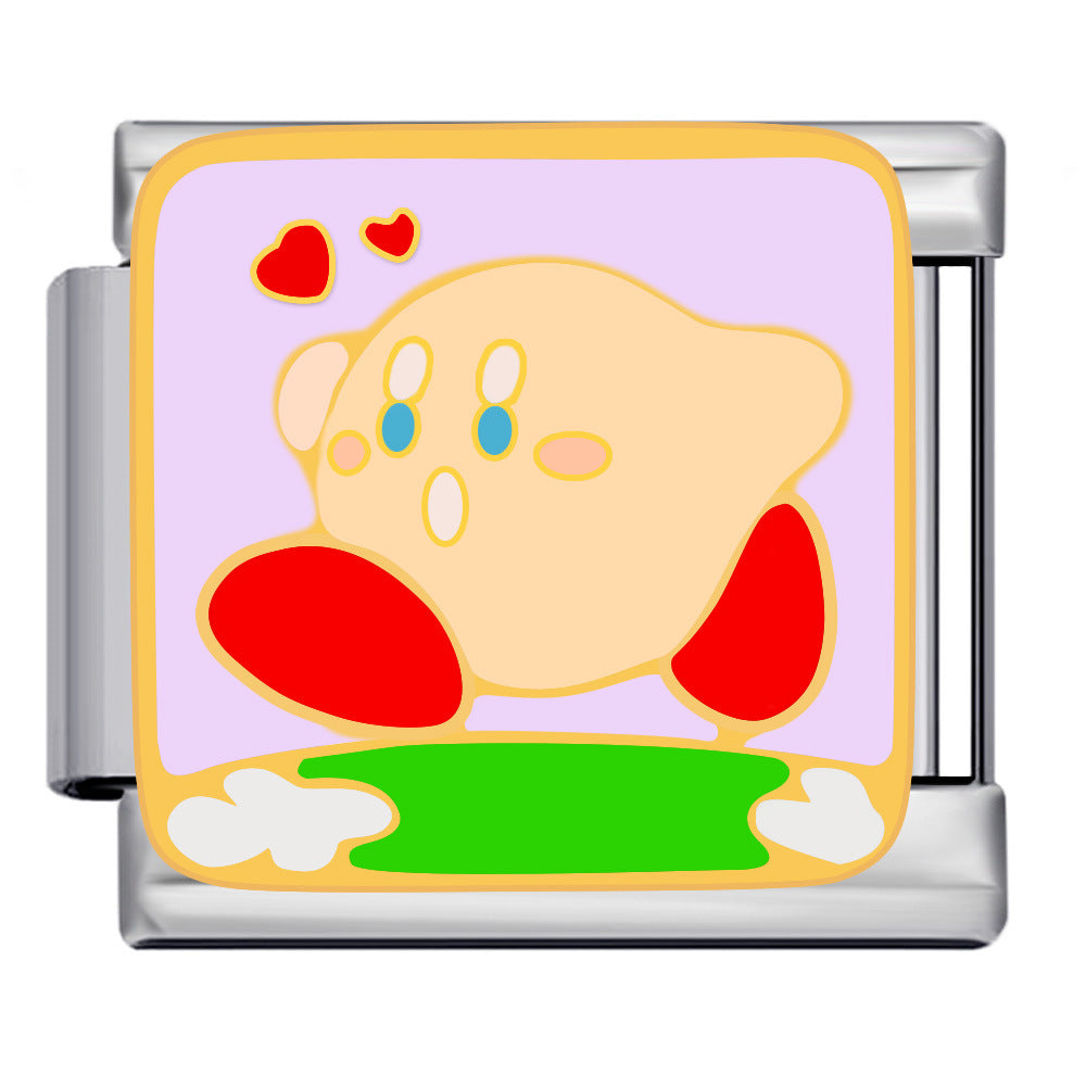 Cartoon Character Italian Module Bracelet Stainless Steel Welding Pattern DIY Elastic Splicing Versatile Bracelet