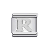 New Titanium Steel Gold Plated DIY Italian Charm Bracelet with Alphabet Letters Customizable Fashion Jewelry