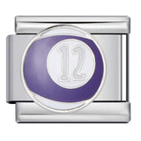 New Stainless Steel Welded Drip Oil Mysterious Purple DIY Italian Modular Bracelet Italian Charm