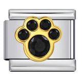 New Hook-style Colorful Drip Oil Claw Series Titanium Steel Italian Module Bracelet, DIY Elastic Splice Bracelet