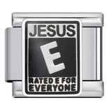 European and American Cross-border Italian Module Bracelet DIY Titanium Steel Welding Pattern Gold-plated Drip Oil Bracelet Accessories Wholesale