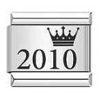 Crown Year Pattern Italian Module Bracelet Titanium Steel Laser Carving Bracelet Italian Bracelet