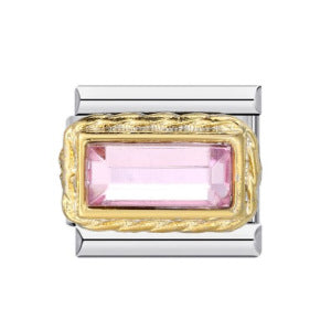 Colorful Zircon Italian Module Bracelet Titanium Steel Welding DIY Elastic Splicing Assembly Bracelet Accessories Wholesale