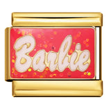 Gold Background Red Series Module Bracelet Accessories, Stainless Steel DIY Free To Match with Italian Charms Handmade Accessories