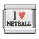 Sports Series DIY Stainless Steel Italian Module Bracelet Welding Pattern Personalized Elastic Splicing Bracelet