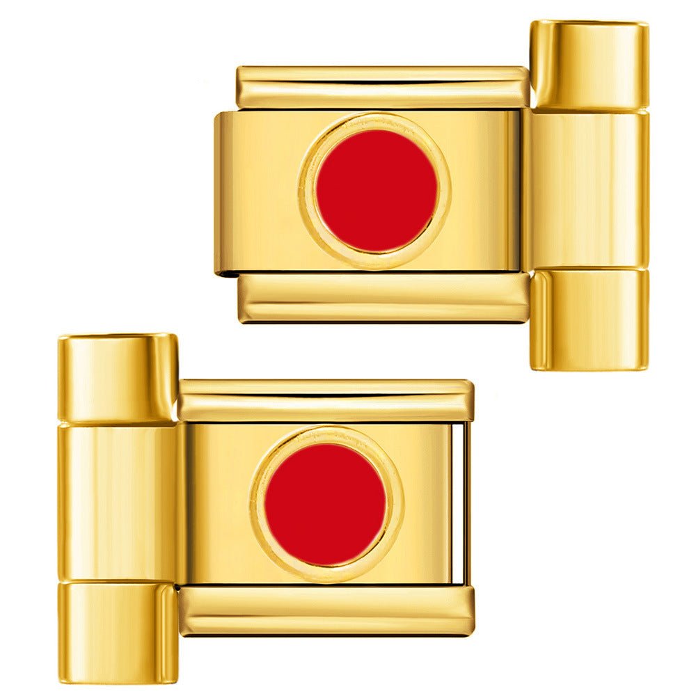 New Oil Drop Pattern DIY Watch with Connector Italian Module Bracelet Assembly and Splicing Bracelet Tool