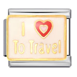 New Leisure Vacation Titanium Steel Welding Drip Oil DIY Italian Module Bracelet Fashion Personality Watch Strap Chain Wholesale